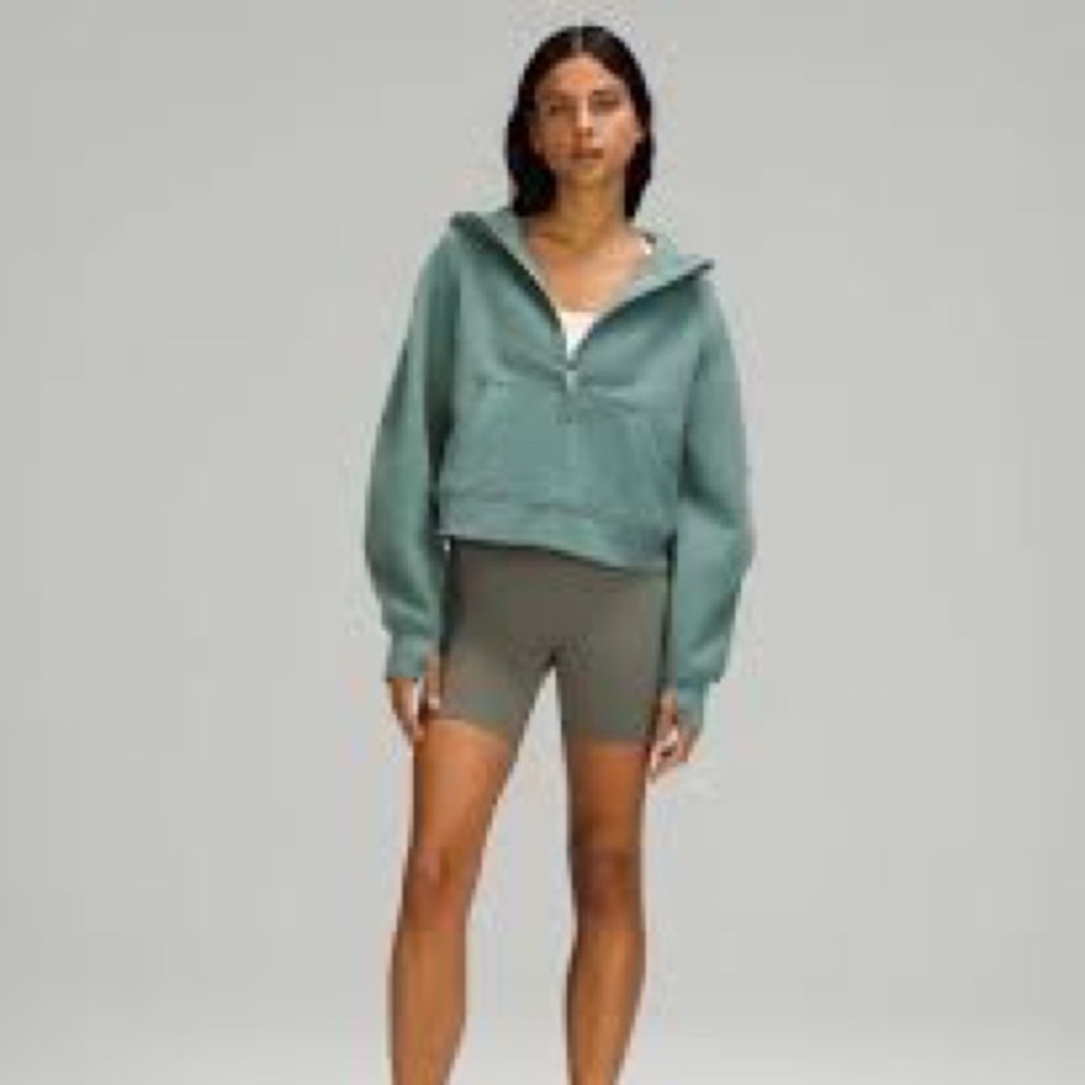 Lululemon Scuba Half Zip Tidewater Teal XS/S